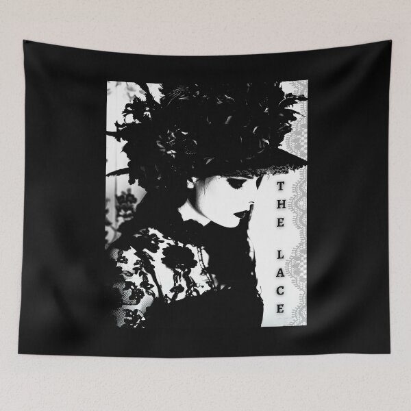 Item preview, The lace, The black lace, Woman in the lace, black and white designed and sold by silent-violin.