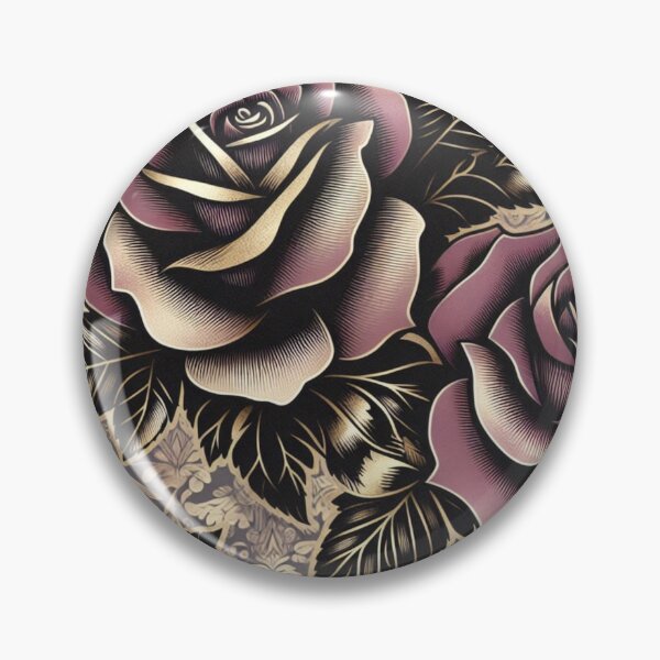 Item preview, Damask With Matte Mauve & Black Roses designed and sold by DesignsByPrnces.