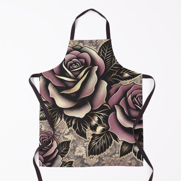 Item preview, Damask With Matte Mauve & Black Roses designed and sold by DesignsByPrnces.