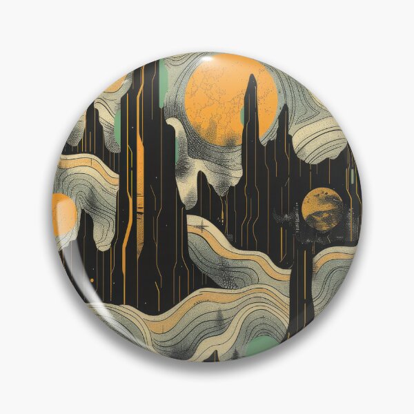 Item preview, Abstract Pattern With Curving Lines and Planets designed and sold by brandway.