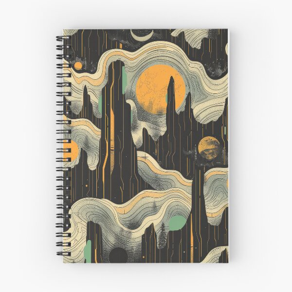 Item preview, Abstract Pattern With Curving Lines and Planets designed and sold by brandway.