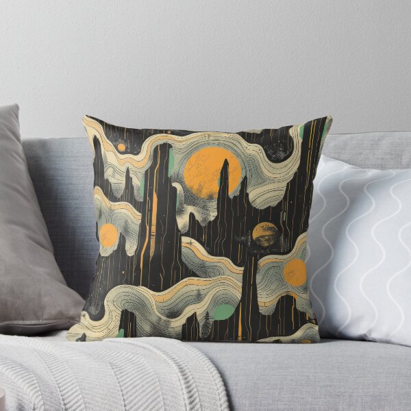 Item preview, Abstract Pattern With Curving Lines and Planets designed and sold by brandway.
