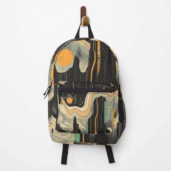 Item preview, Abstract Pattern With Curving Lines and Planets designed and sold by brandway.