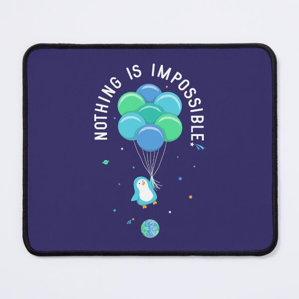 Item preview, Nothing is Impossible Space Penguin designed and sold by vonplatypus.