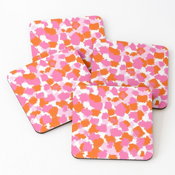Item preview, Abstract, Pink, Orange, Spotty, Brushstrokes designed and sold by OneThreeSix.