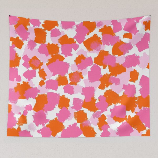 Item preview, Abstract, Pink, Orange, Spotty, Brushstrokes designed and sold by OneThreeSix.