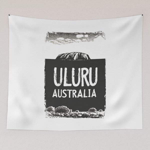 Item preview, A Vintage Travel Illustration of Uluru - Australia  designed and sold by GoodOldVintage.
