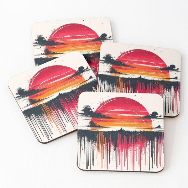 Item preview, Vibrant sunset designed and sold by PetPaletteCards.