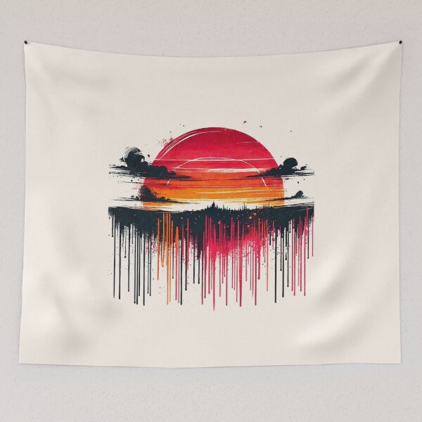 Item preview, Vibrant sunset designed and sold by PetPaletteCards.