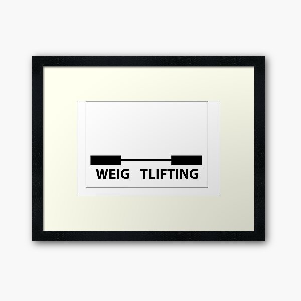 Item preview, weightlifting visual poetry designed and sold by art-emissa.