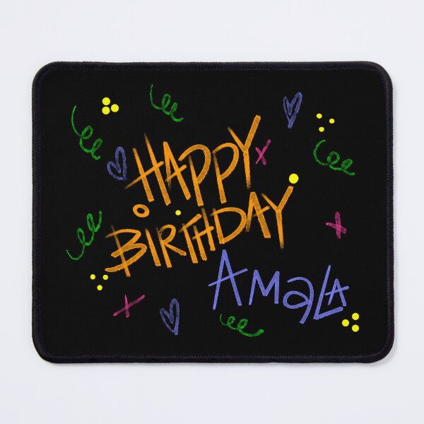 Item preview, HAPPY BIRTHDAY AMALA CUSTOM NAME  designed and sold by GIVENGRACE.ART.