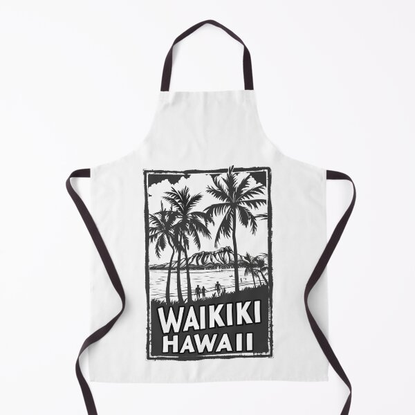 Item preview, A Vintage Travel Illustration of Waikiki - Hawaii  designed and sold by GoodOldVintage.