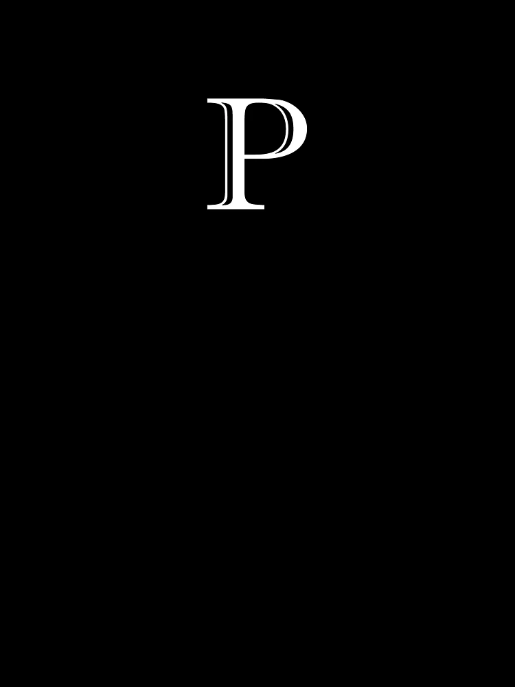 Thumbnail 7 of 7, Oversized T-Shirt, P Monogram designed and sold by ShellSticker.