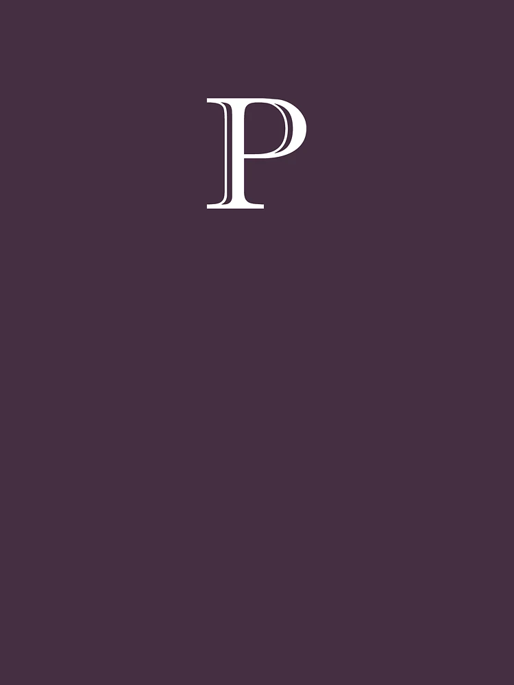 Thumbnail 4 of 4, Relaxed T-Shirt, P Monogram designed and sold by ShellSticker.