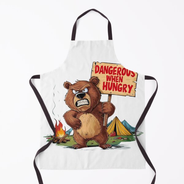 Item preview, Dangerous When Hungry Bear designed and sold by NicolasGlowArt.