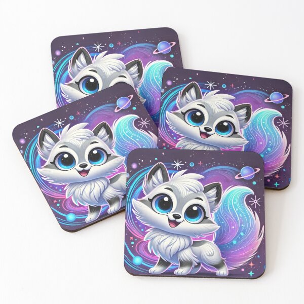 Item preview, Galactic Arctic Fox designed and sold by Sillytoe.