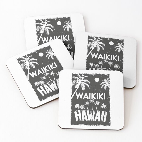 Artikelvorschau, Eine Vintage Reiseillustration von Waikiki - Hawaii entworfen und verkauft von GoodOldVintage.