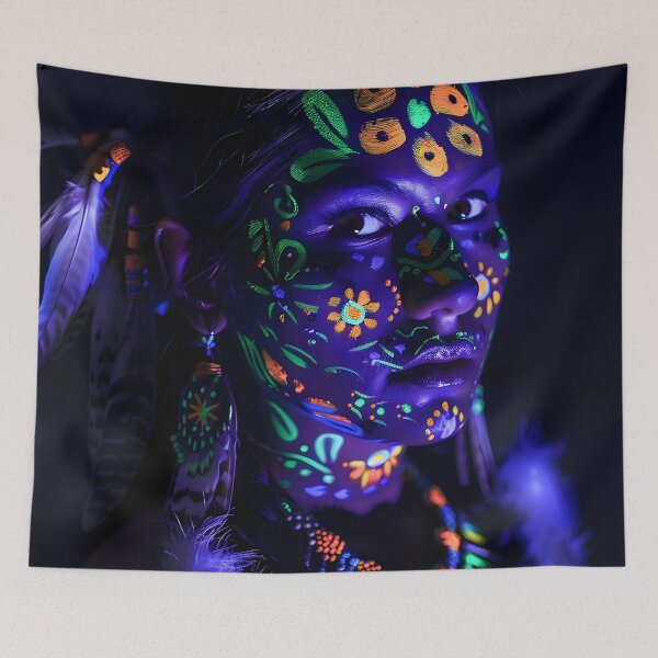 Item preview, Tribal Radiance: Neon Elegance designed and sold by AI-Only Creations.