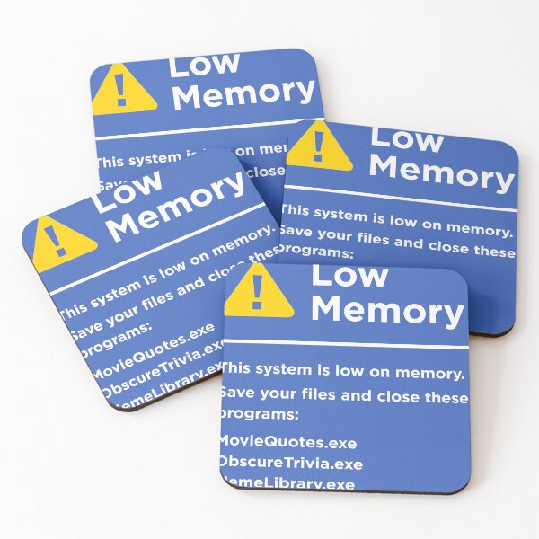 Item preview, Low Memory Error designed and sold by vonplatypus.