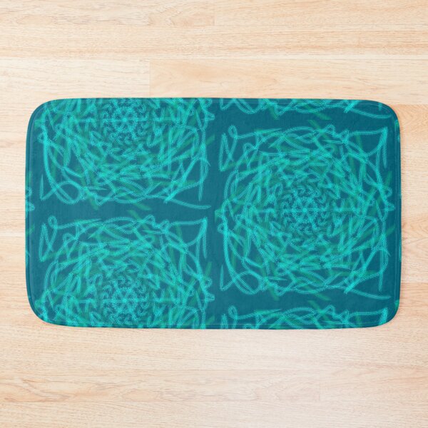 Item preview, Light Blue and green abstract design designed and sold by Stefrait-7.