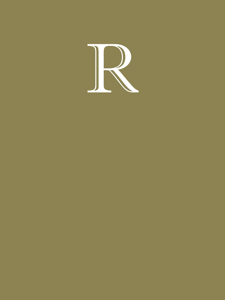 Thumbnail 6 of 6, Premium Oversized Sweatshirt, R Monogram designed and sold by ShellSticker.