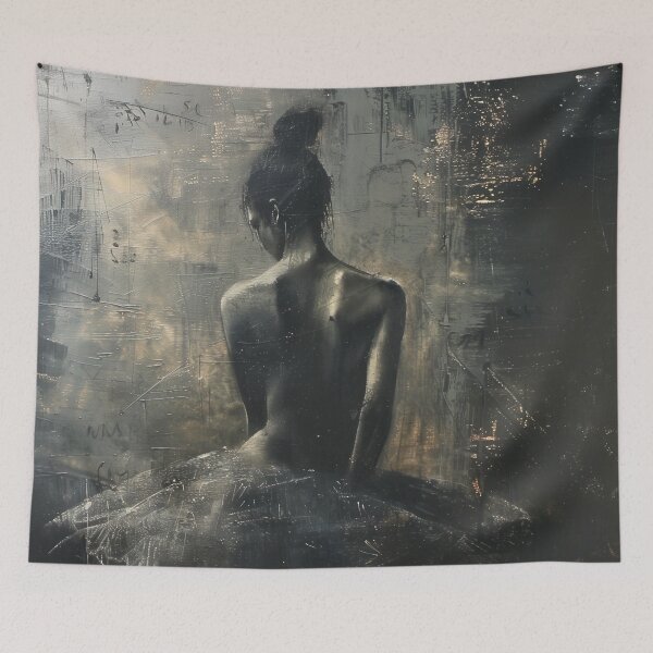 Item preview,  Dark & Moody Ballerina - Vintage Portrait Oil Painting designed and sold by JadeLotusArt.
