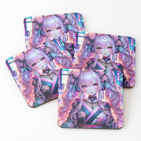 Item preview, Neon Blossom Geisha designed and sold by The Journey Ain't Mid.