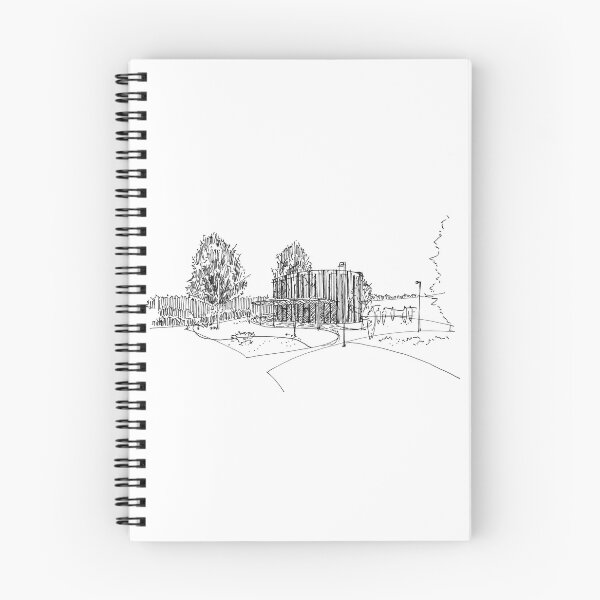 Item preview, Contemporary architecture hand drawing architecture black and white monochrome architectural drawing designed and sold by junyangcaidraw.