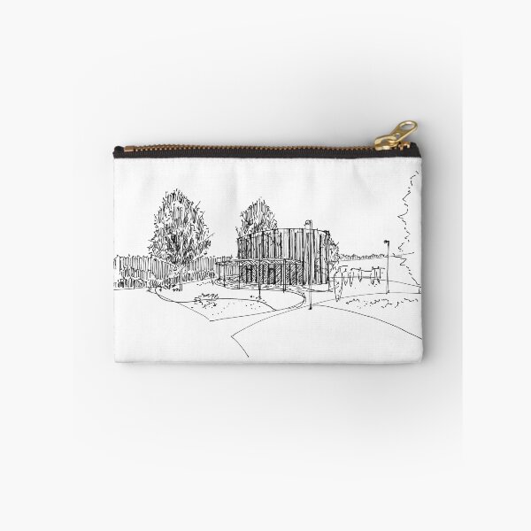 Item preview, Contemporary architecture hand drawing architecture black and white monochrome architectural drawing designed and sold by junyangcaidraw.
