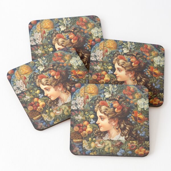 Item preview, among flowers and fruits  designed and sold by elegantpaterns.