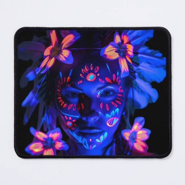 Item preview, Illuminated Traditions: Neon Tribal Art designed and sold by AI-Only Creations.