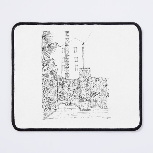 Item preview, Plant wall Bordeaux hand drawing architecture black and white monochrome sketch architectural drawing designed and sold by junyangcaidraw.