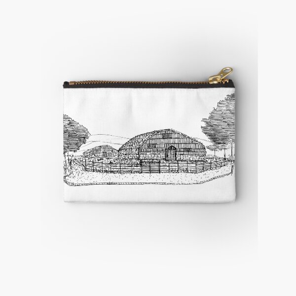 Item preview, Straw Roof House hand drawing architecture black and white monochrome architectural drawing designed and sold by junyangcaidraw.