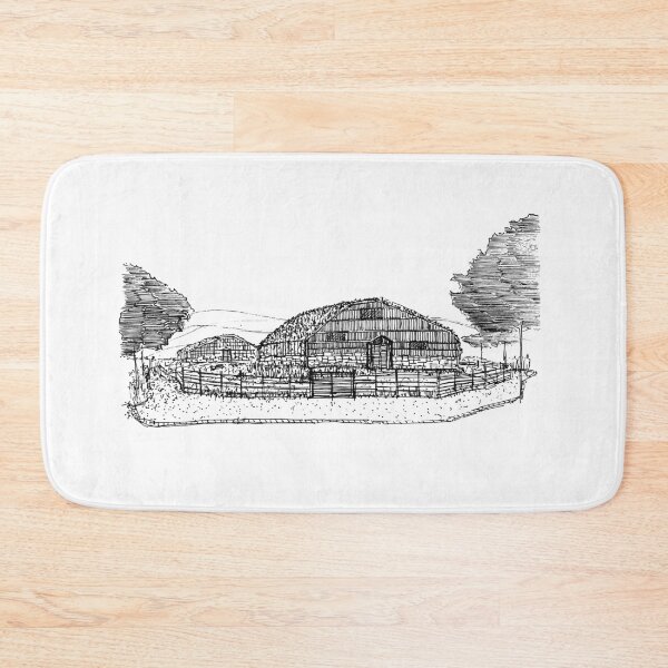 Item preview, Straw Roof House hand drawing architecture black and white monochrome architectural drawing designed and sold by junyangcaidraw.