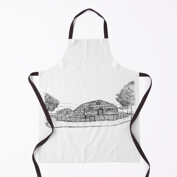 Item preview, Straw Roof House hand drawing architecture black and white monochrome architectural drawing designed and sold by junyangcaidraw.