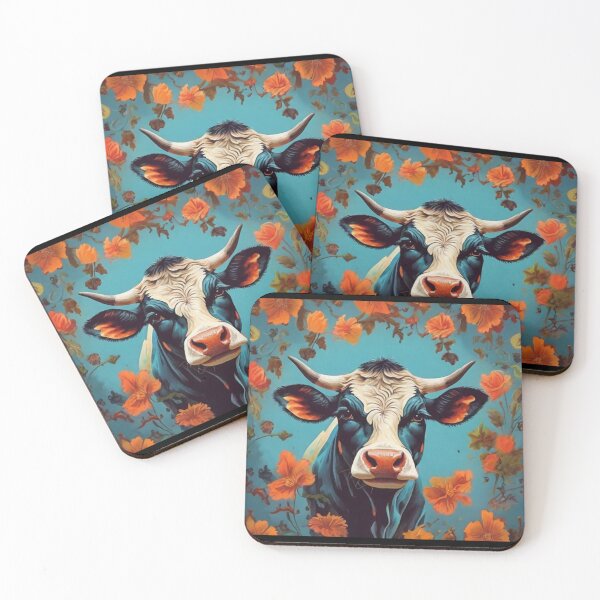 Item preview, Cool Cow Art - Floral Cow Design designed and sold by TGAL2.