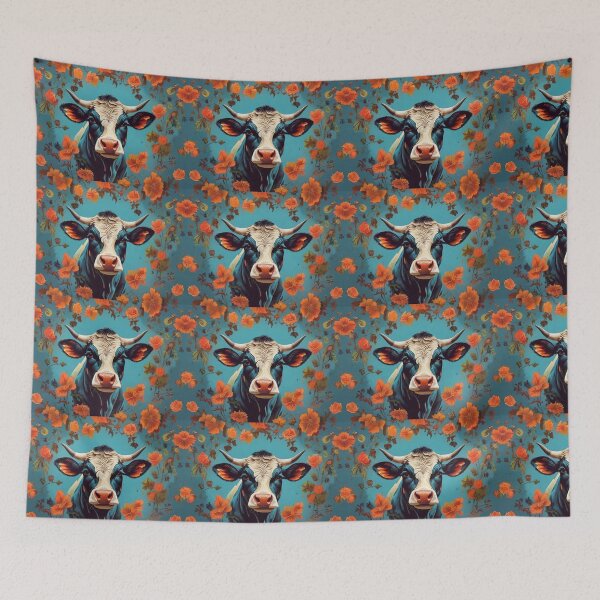 Item preview, Cool Cow Art - Floral Cow Design designed and sold by TGAL2.