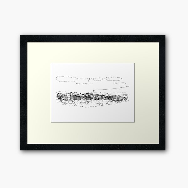 Item preview, House and garage hand drawing architecture black and white monochrome architectural drawing designed and sold by junyangcaidraw.