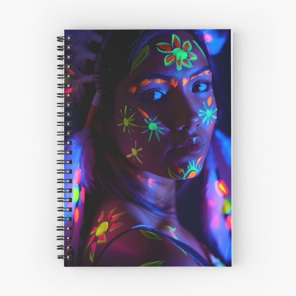 Item preview, Radiant Ancestry: Neon Tribal Beauty designed and sold by AI-Only Creations.