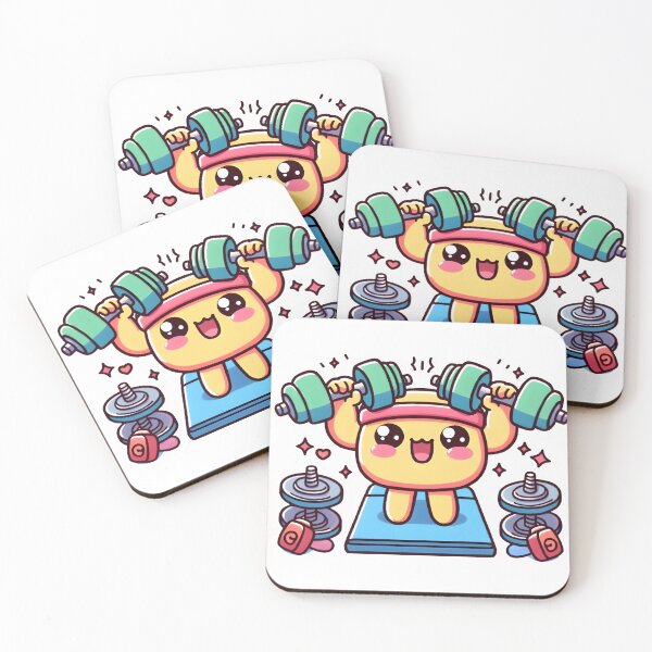 Item preview, Kawaii Gym Happy Workout Treat designed and sold by ArtKae.