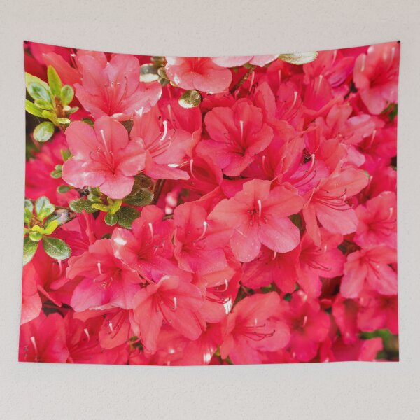 Item preview, Japanese azalea flowers blooming in the garden designed and sold by TheTwoWorlds.