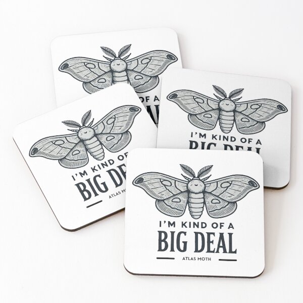 Item preview, I'm a kind of a  BIG DEAL - Cute Atlas Moth designed and sold by Blink Art Studio.