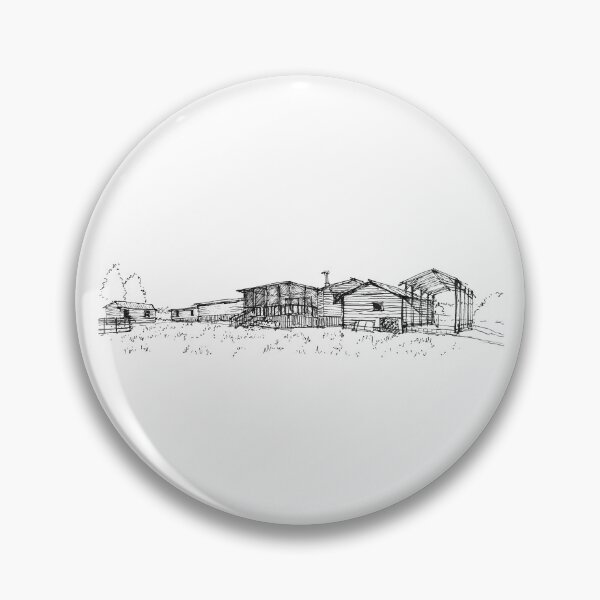 Item preview, House and backyard hand drawing architecture black and white monochrome architectural drawing designed and sold by junyangcaidraw.