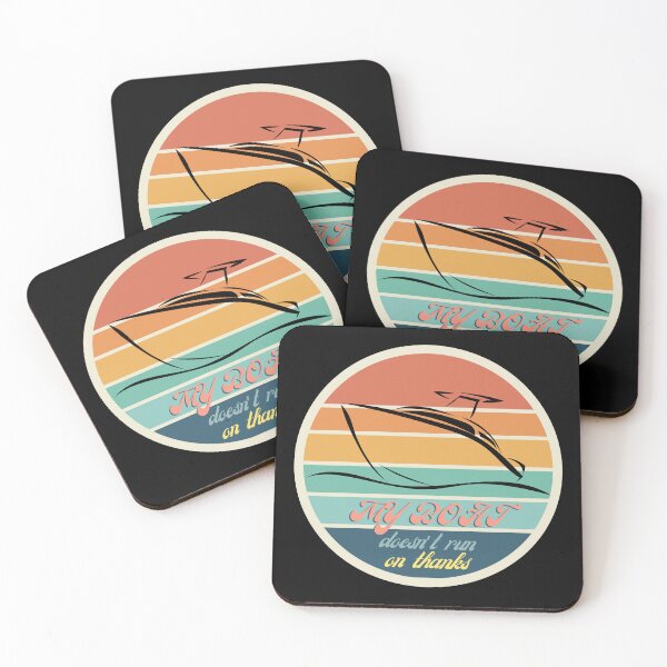 Item preview, My Boat Doesn't Run On Thanks, Humour Captain Funny Gift designed and sold by BetiOnDemand.