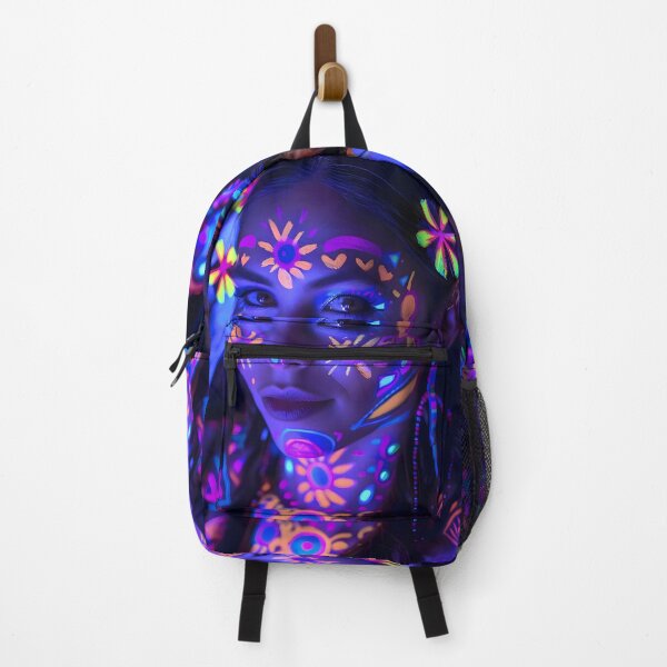 Item preview, Luminous Spirit: Neon Tribal Essence designed and sold by AI-Only Creations.