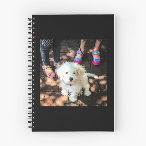 Item preview, Little White Fluffy Dog With Little Girl Shoes designed and sold by Kritina.