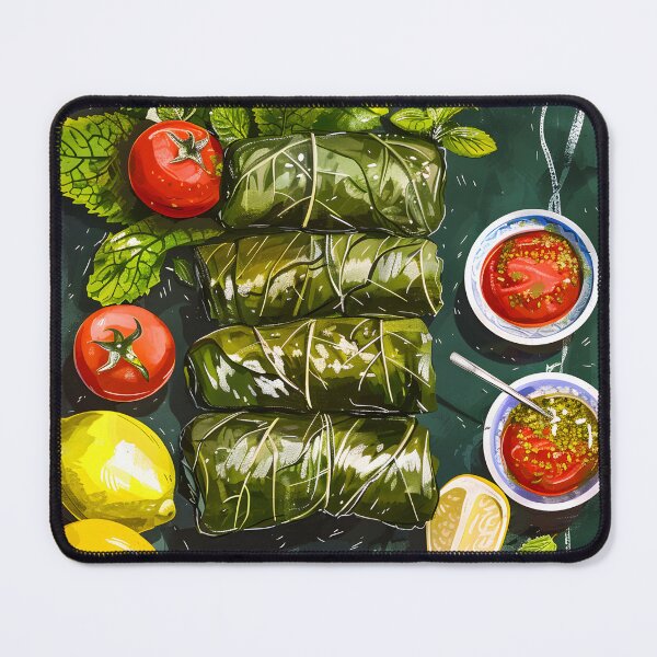 Item preview, Wara2 Enab Delight: The Savory Art of Middle Eastern Stuffed Grape Leaves - A Healthy, Vegan Treat designed and sold by FUNqoosh.