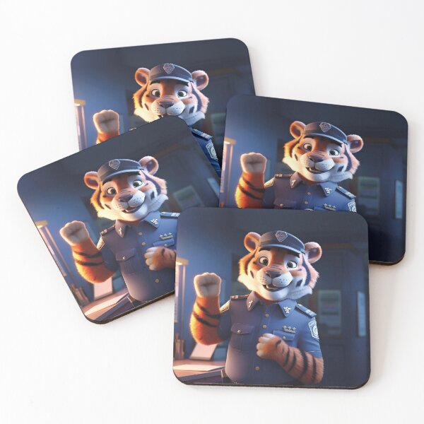 Item preview, Cool Tiger Policeman designed and sold by Mauswohn.