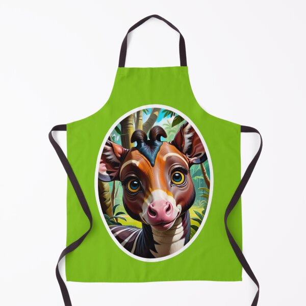 Item preview, Cute African Okapi In The Jungle designed and sold by TheArtOfPat.