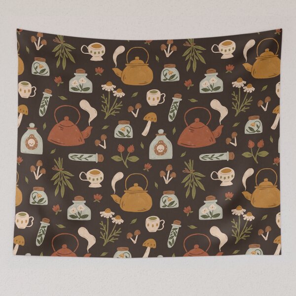 Item preview, Witchy Brew - Botanical Tea Time designed and sold by ohjessmarie.